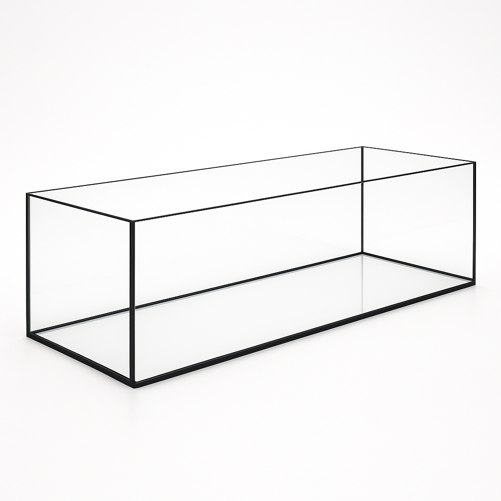 Aquarium 100x40x30cm / 120 Liter schwarz