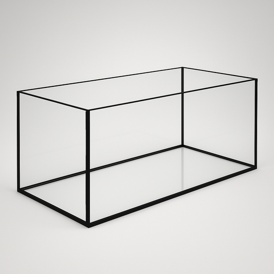 Aquarium 100x40x40cm / 160 Liter schwarz