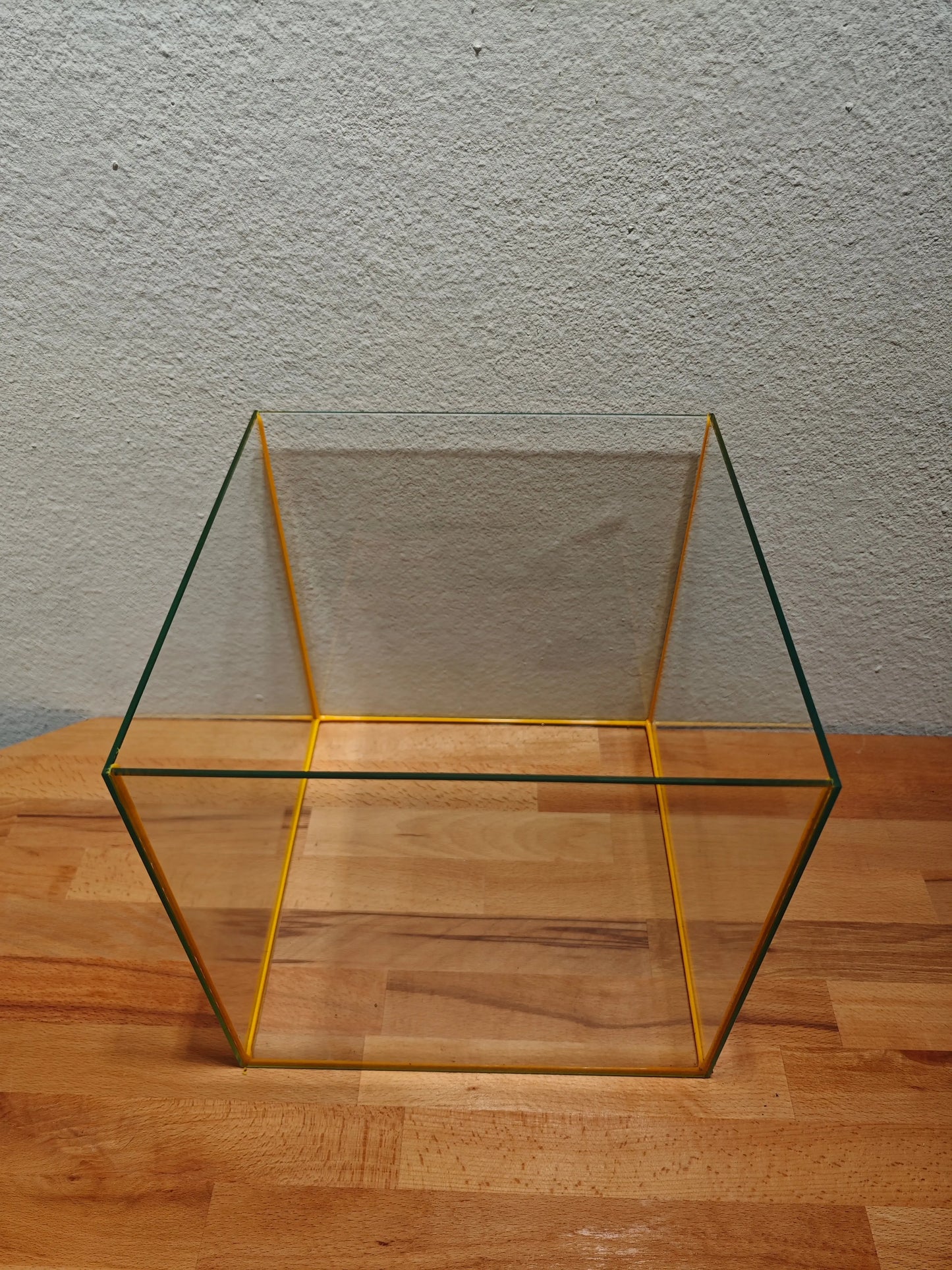 Würfelbecken farbig "Gelb" Aquarium 30x30x30cm, 27 Liter Terboven Aquaristik