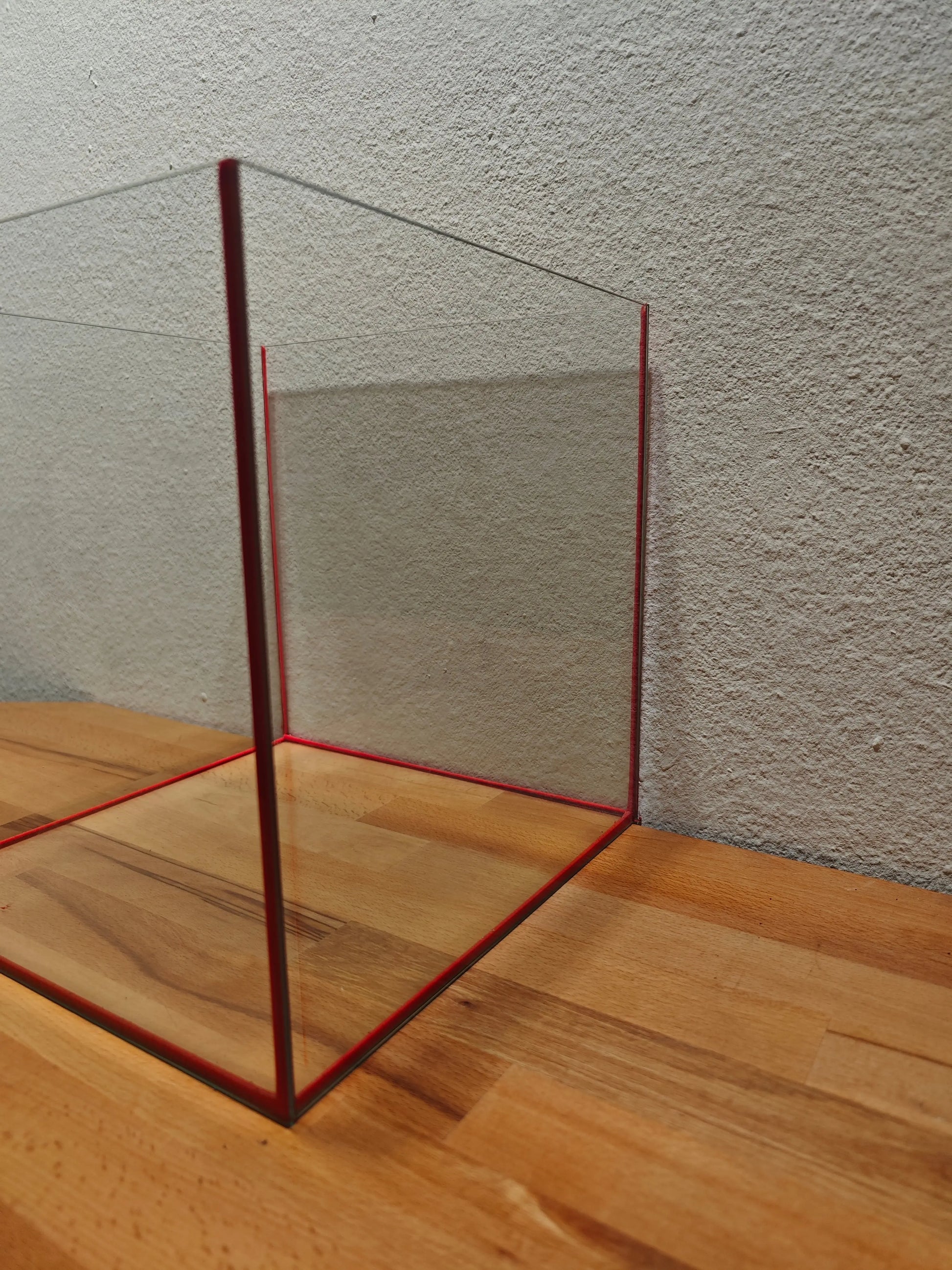 Würfelbecken farbig "Rot" Aquarium 30x30x30cm, 27 Liter Terboven Aquaristik