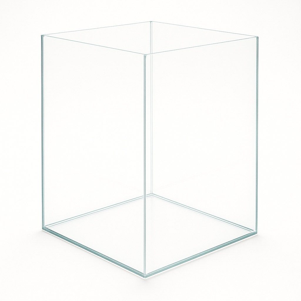 Aquarium 35x35x45cm Cube 55 Liter transparent