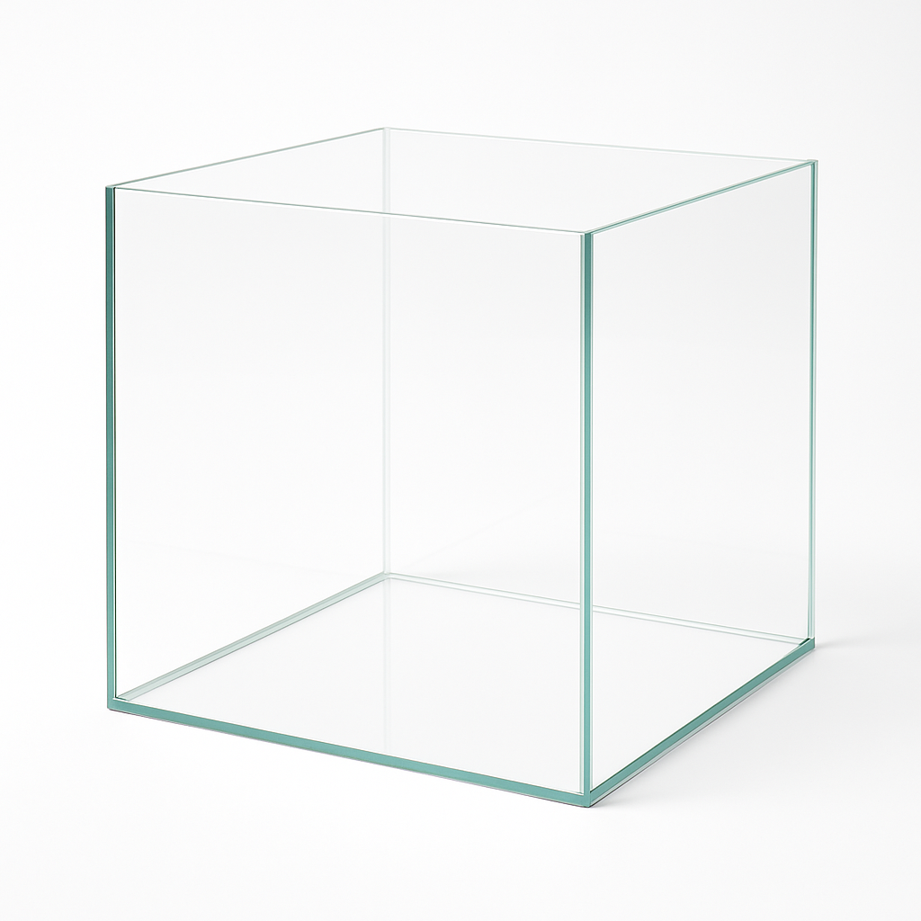 Aquarium 40x40x40cm Cube 64 Liter transparent
