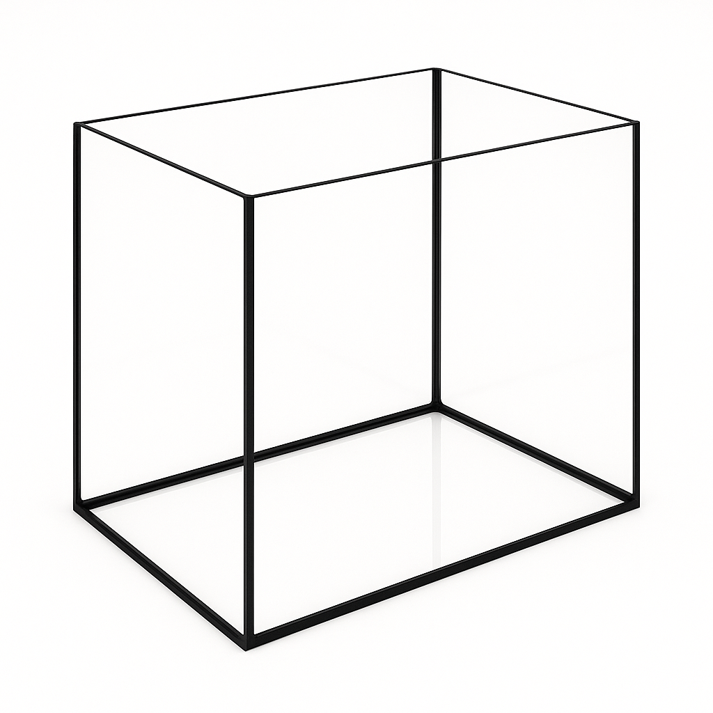Terra-Natur Aquarium 45x30x35cm / 47,2 Liter schwarz