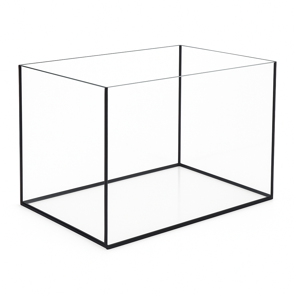 Terra-Natur Aquarium 60x35x35cm / 73,5 Liter schwarz