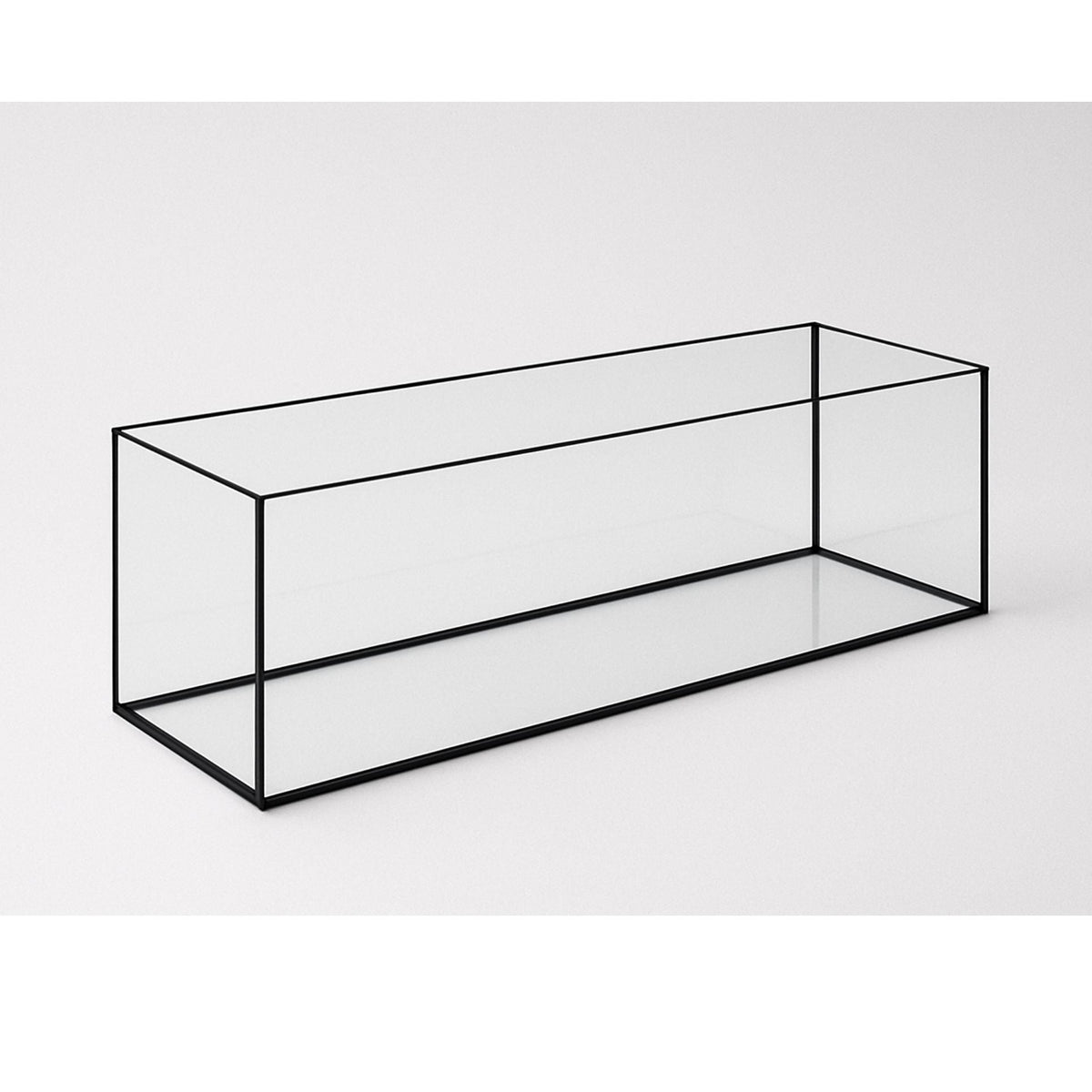 Terra-Natur Aquarium 90x30x30cm / 81 Liter schwarz
