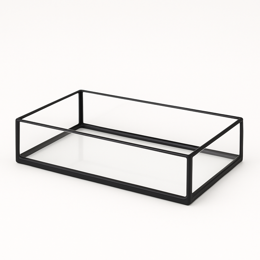 Aquarium 30x20x12cm / 7,2 Liter schwarz