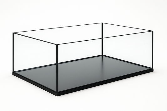 Aquarium 80x60x30cm 144 Liter schwarz