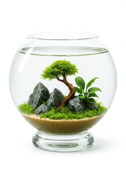 Aquarium boule Diversa 13,5 litres avec support
