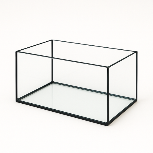 Aquarium 30x20x15cm / 9 Liter schwarz