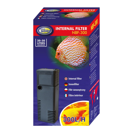 Aquanova NBF-300 Aquarium Innenfilter 300l/h für Aquarien bis 50 Liter