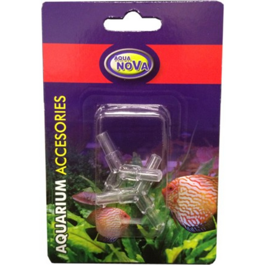Aquanova Schlauchverbinder, Y-Verbinder klar 4/6mm (2er Pack)