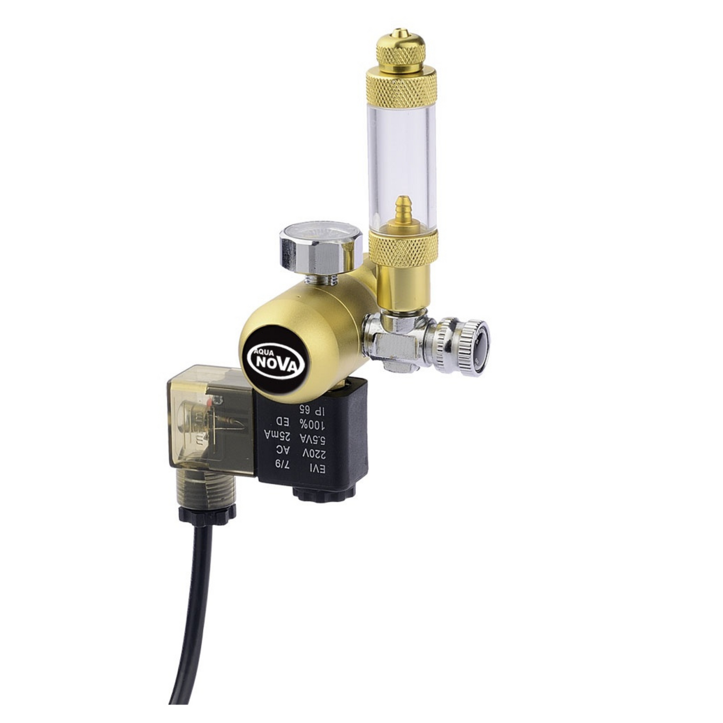 Aquanova CO₂ Druckregler Gold Serie mit Magnetventil (Nachtabschaltung)