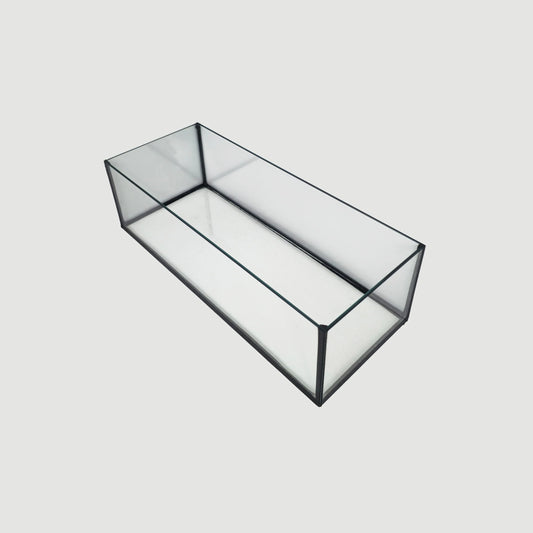 Aquarium 110x20x20cm / 44 Liter schwarz Terra-Natur