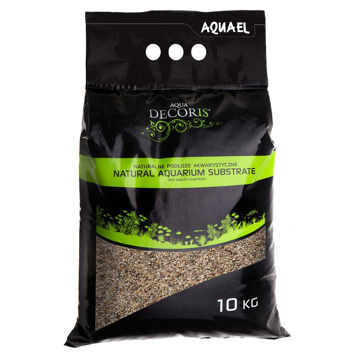 Aquael Aqua Decoris Naturkies bunt 1,4–2 mm – 10 kg