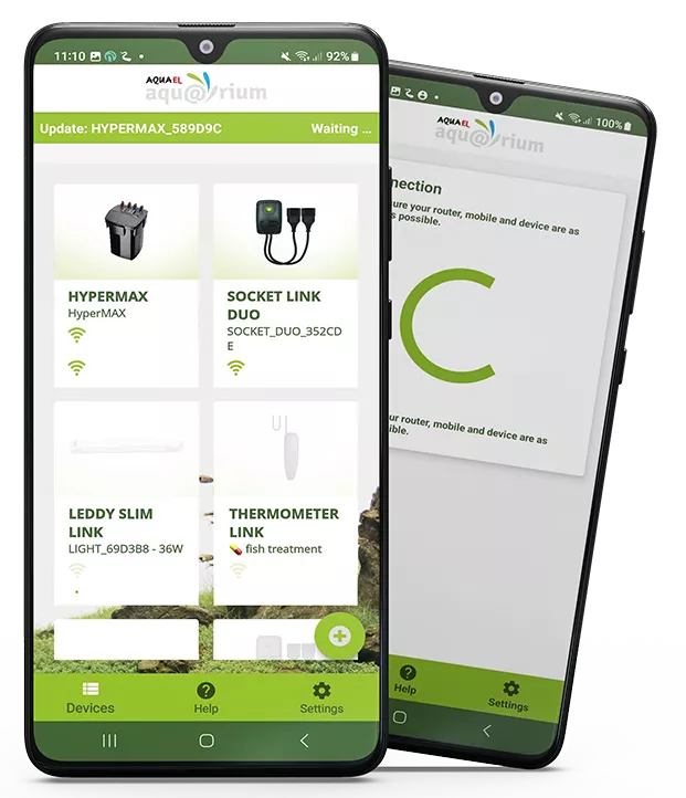 Aquael HYPERMAX LINK – App-Steuerung