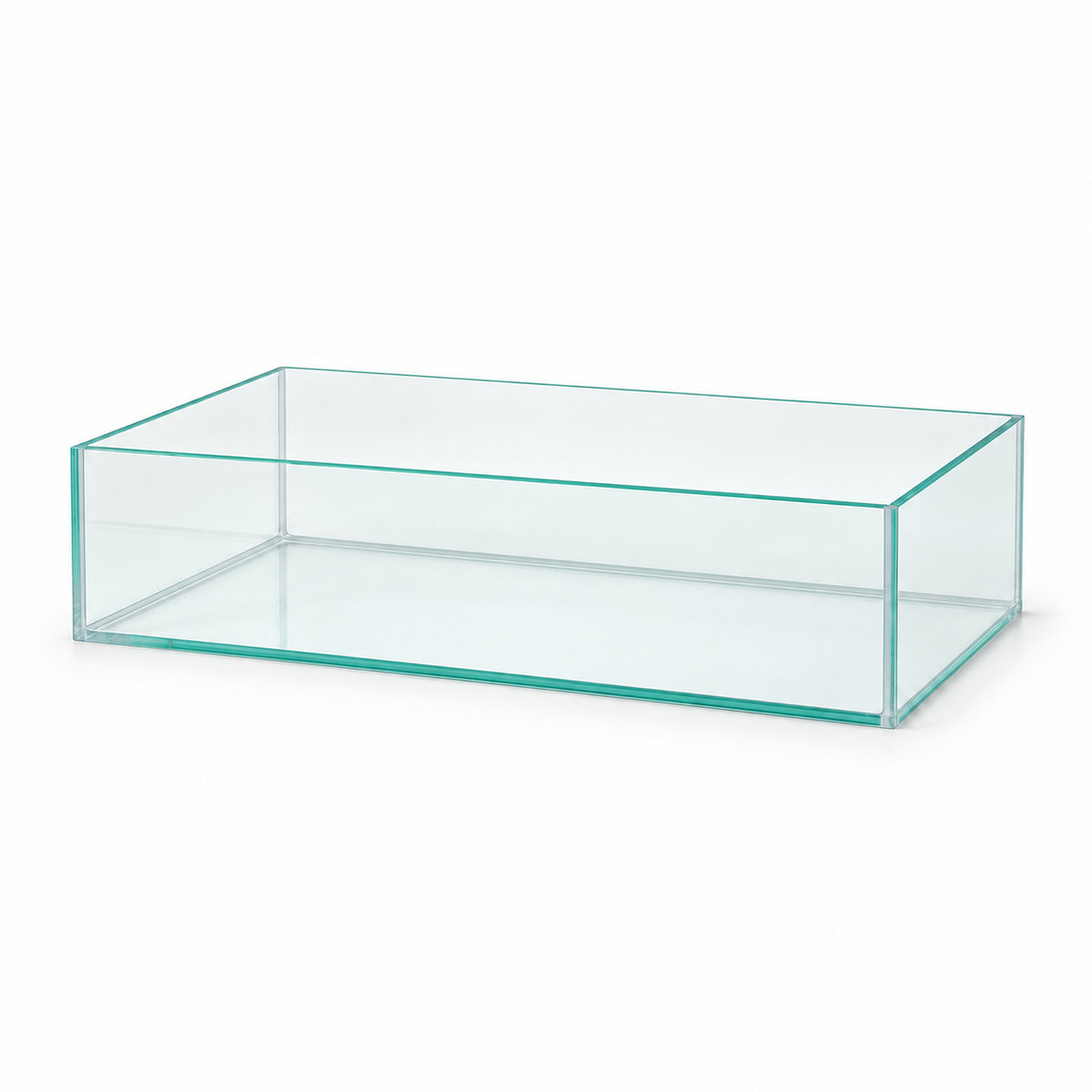 Terra-Natur Aquarium 60x30x15 cm, 27 Liter, mit transparentem Silikon – Gesamtansicht