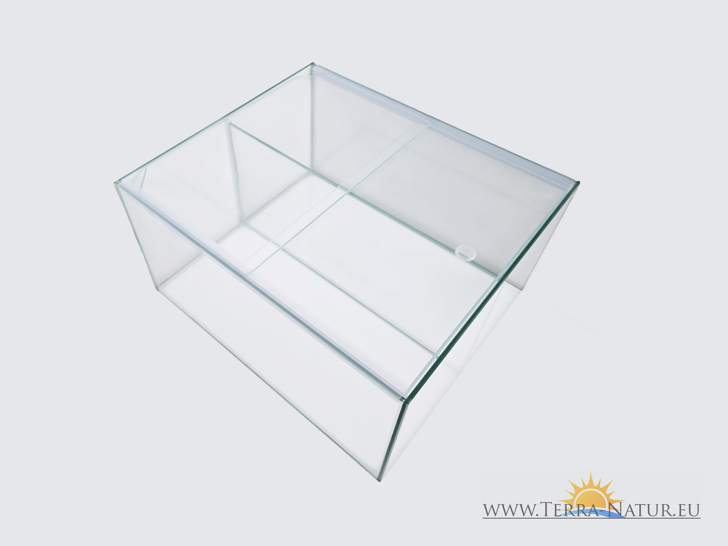 Aquarium 33x38x20cm für Kallax Regal 25 Liter transparent mit Trennscheibe