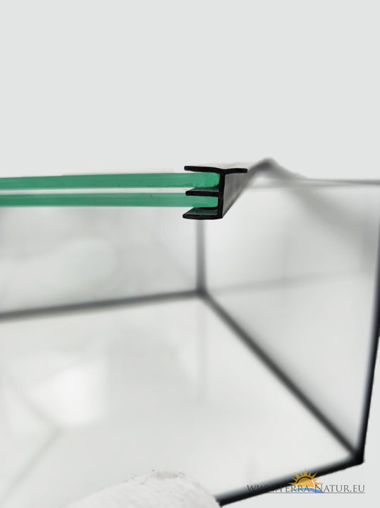 Aquarium 15x15x15cm Cube 3,3 Liter schwarz Terra-Natur