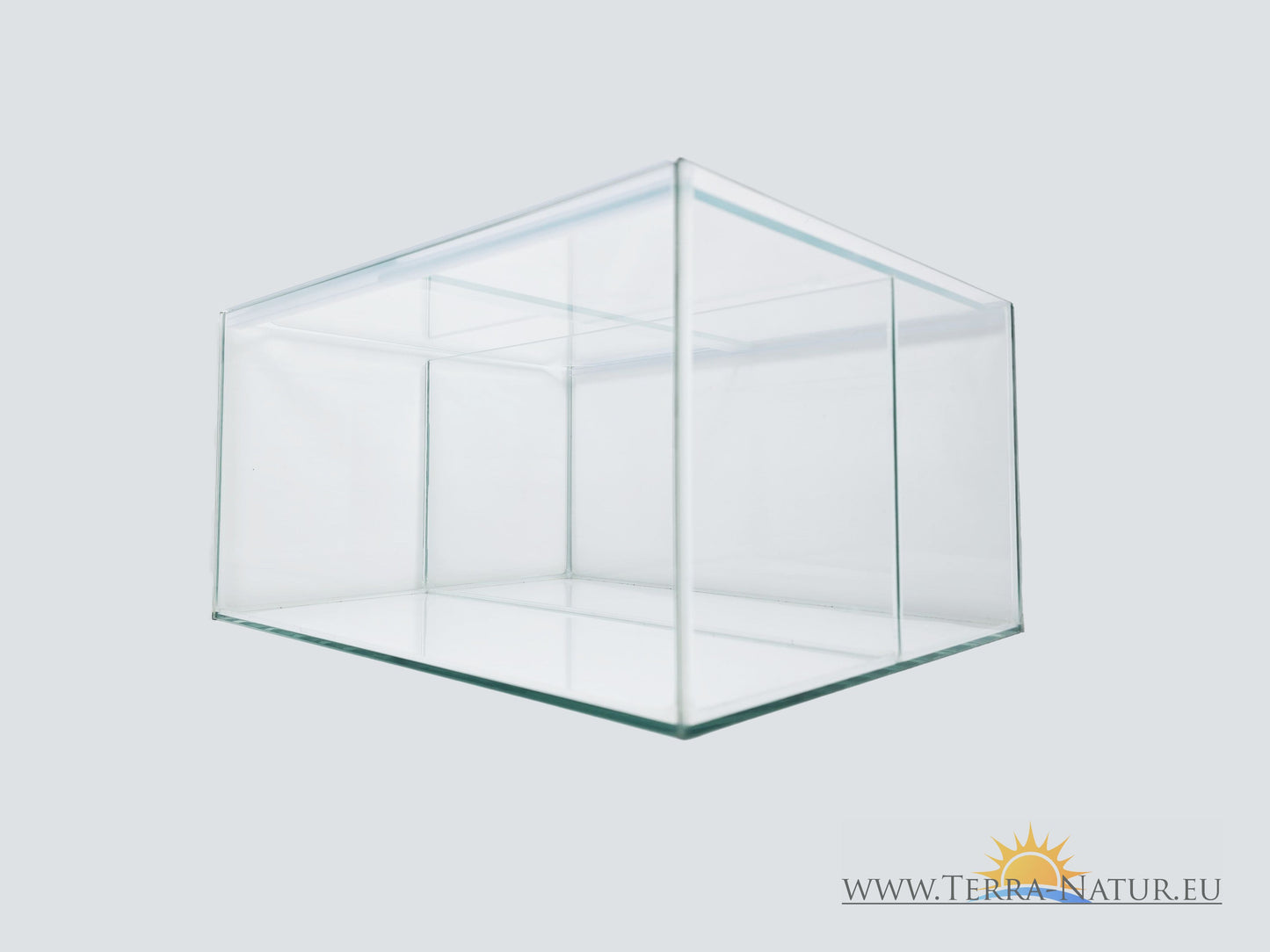 Aquarium 33x38x20cm für Kallax Regal 25 Liter transparent mit Trennscheibe