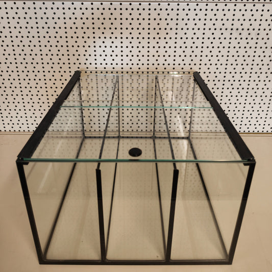 Aquarium 33x38x22 für Kallax Regal, 3 Kammer schwarz