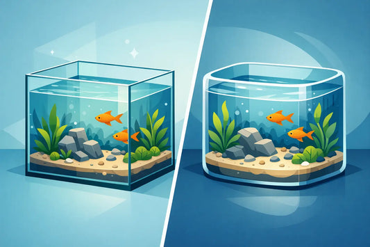 Glasaquarium versus Acrylaquarium im Vergleich