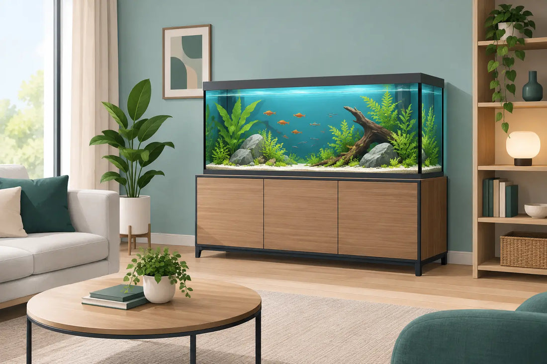 Beste Aquarium-Möbel fürs Wohnzimmer wählen