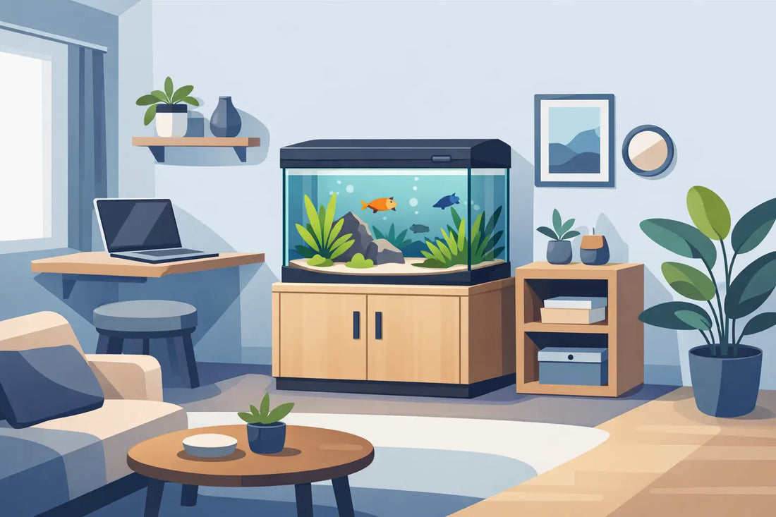 Beste Aquarienmöbel für kleine Räume wählen