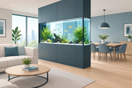 Raumteiler-Aquarium: Beispiel für gute Planung