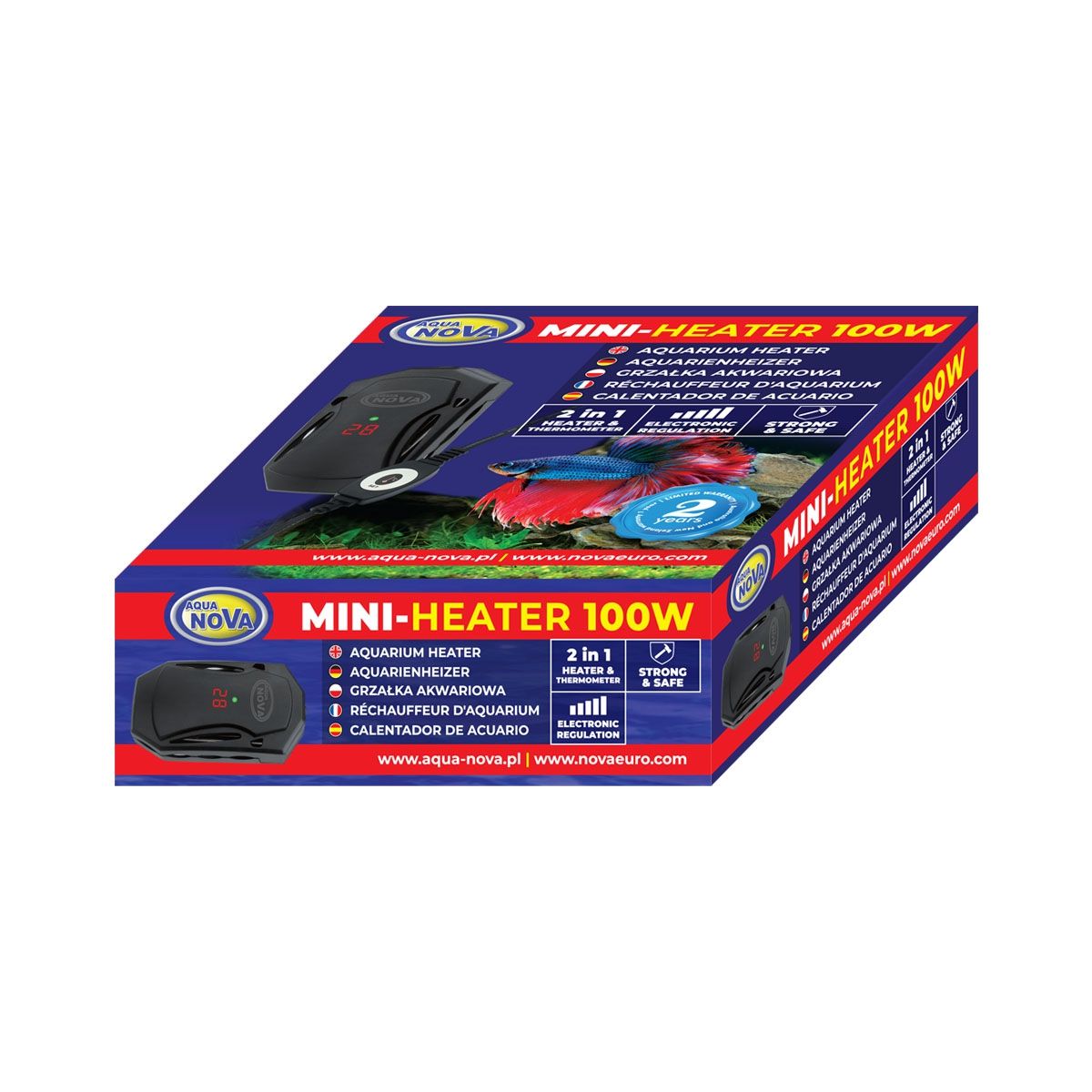 Aquanova Aquarien Mini Heizer 100W