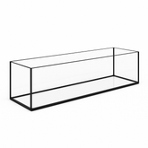 Aquarium 110x20x20cm / 44 Liter schwarz