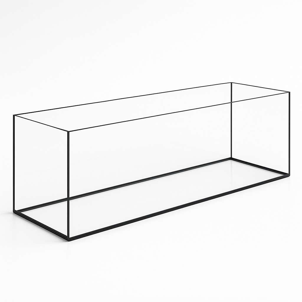 Aquarium 100x30x30cm / 90 liters black