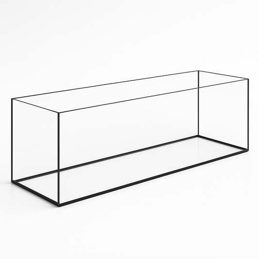 Aquarium 100x30x30cm / 90 Liter schwarz