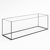 Aquarium 100x30x30cm / 90 Liter schwarz