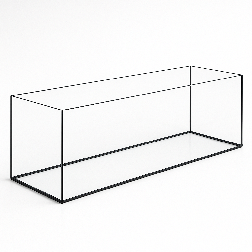 Aquarium 100x30x35cm / 105 liters black