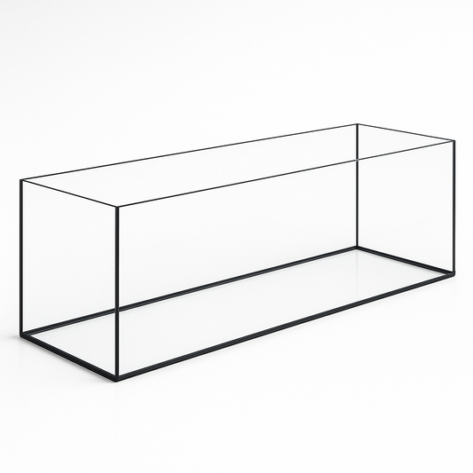Aquarium 100x30x35cm / 105 Liter schwarz