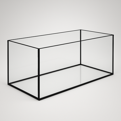 Aquarium 100x40x40cm / 160 Liter schwarz