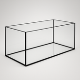 Aquarium 100x40x40cm / 160 Liter schwarz