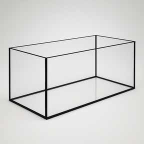Aquarium 100x40x40cm / 160 Liter schwarz