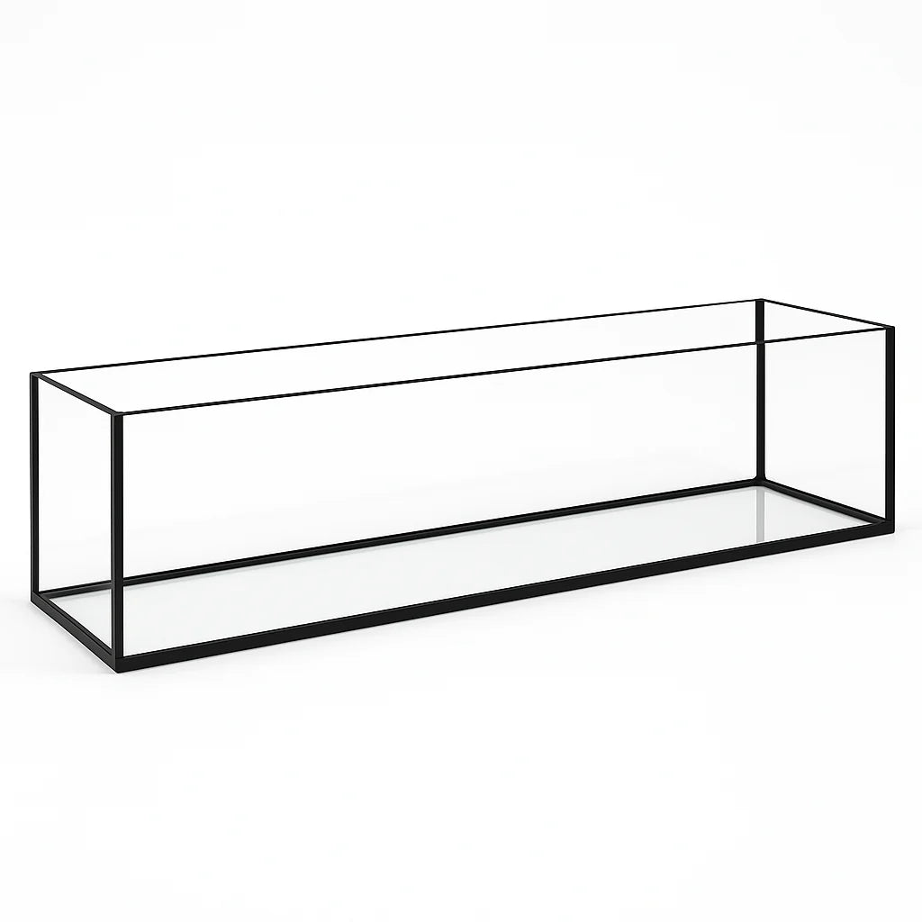 Aquarium 120x20x25cm / 60 litres noir