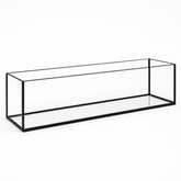 Aquarium 120x20x20cm / 48 Liter schwarz