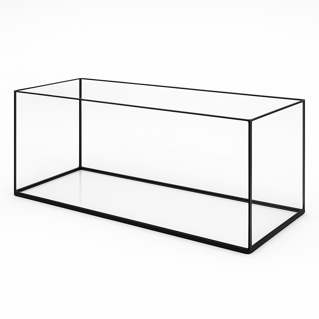 Aquarium 100x50x50cm / 250 Liter schwarz