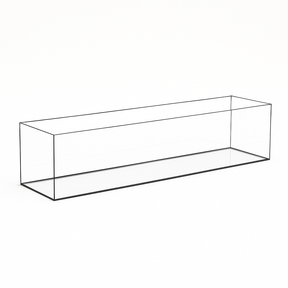 Aquarium 130x20x20cm / 52 Liter schwarz