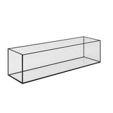 Aquarium 130x30x30cm / 117 Liter schwarz