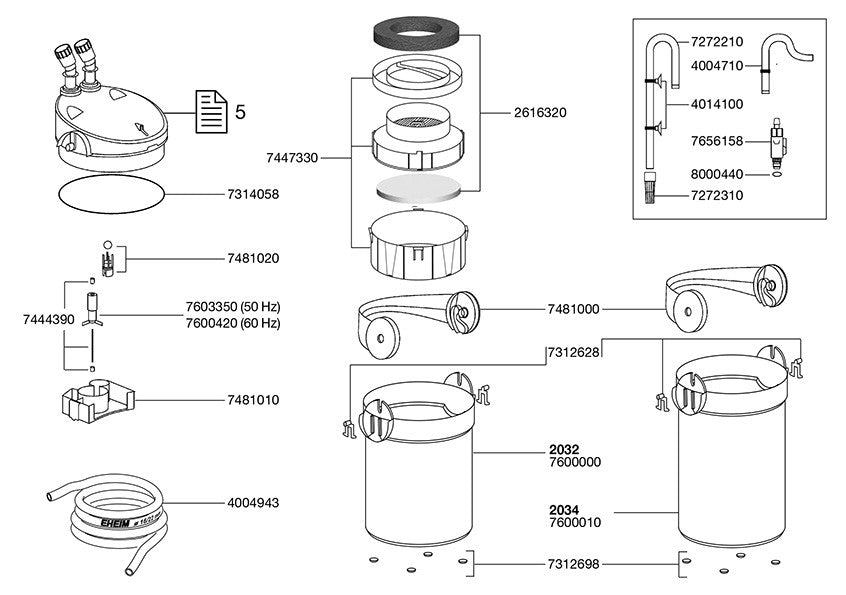 EHEIM ecco pro 130 für Aquarien bis 130 Liter (2032)