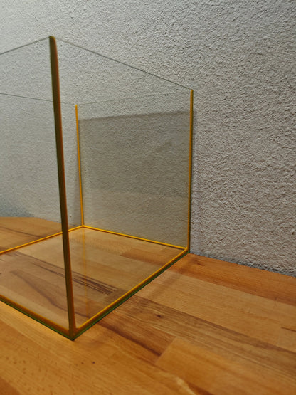 Würfelbecken farbig "Gelb" Aquarium 30x30x30cm, 27 Liter Terboven Aquaristik