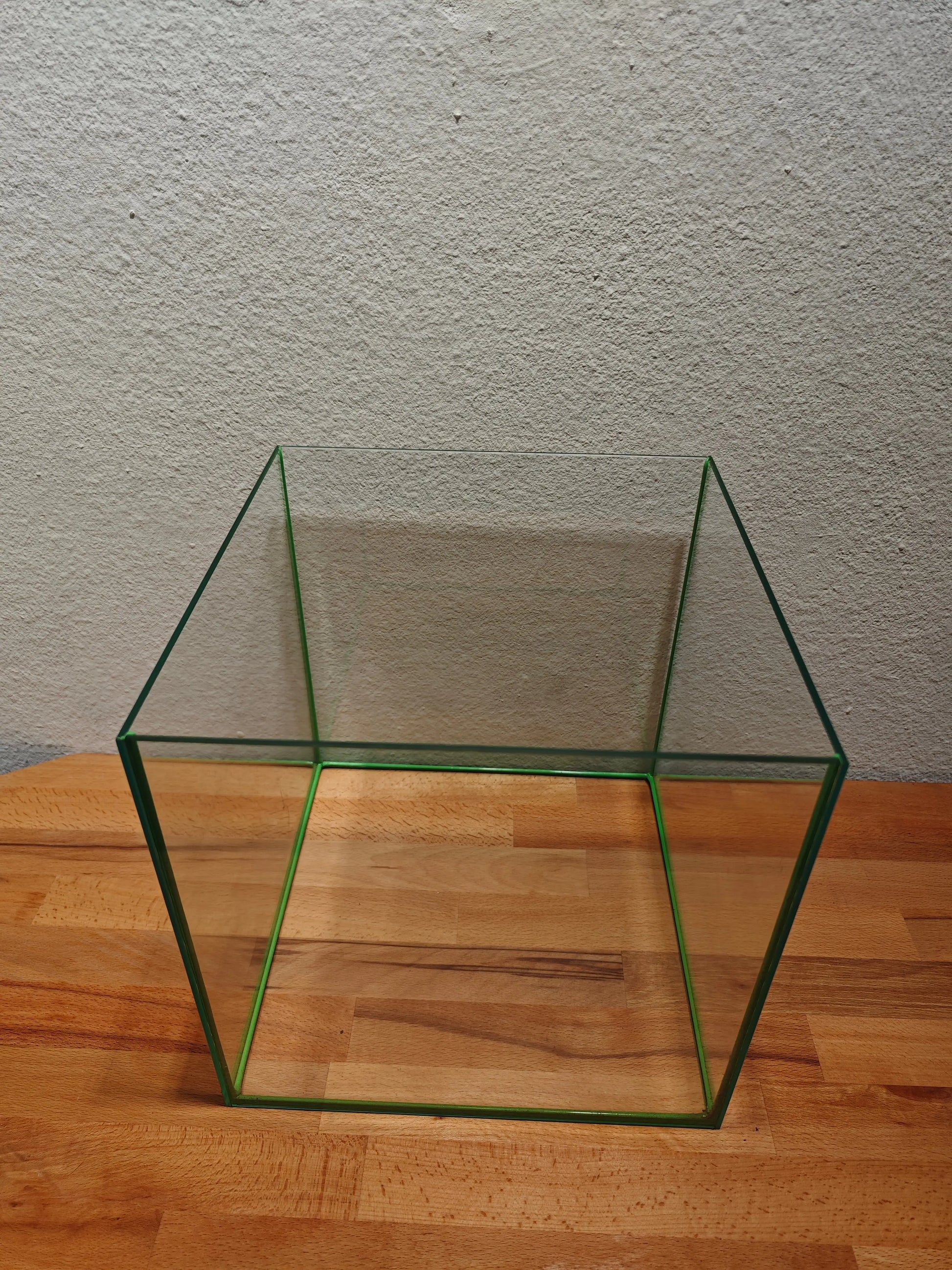 Würfelbecken farbig "Grün" Aquarium 30x30x30cm, 27 Liter Terboven Aquaristik