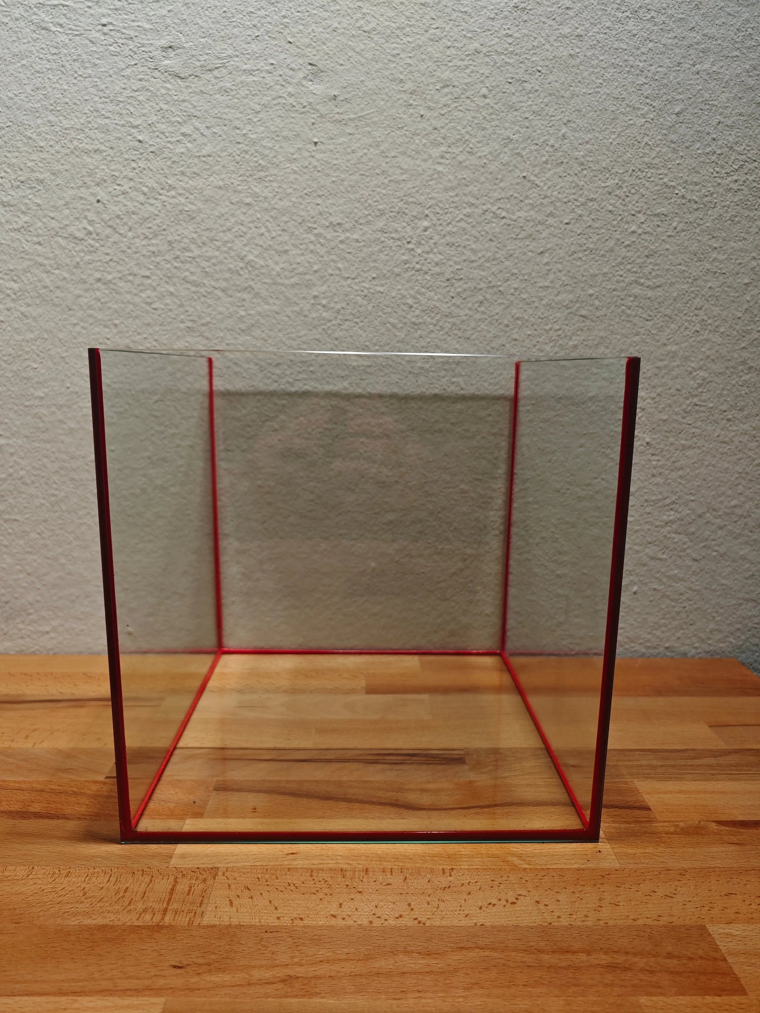 Würfelbecken farbig "Rot" Aquarium 30x30x30cm, 27 Liter Terboven Aquaristik