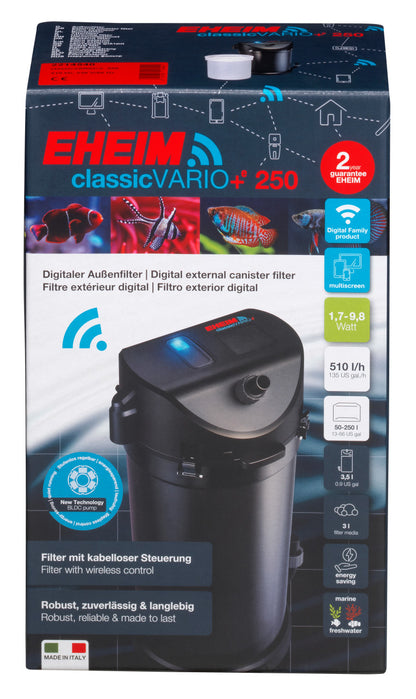 EHEIM classicVARIO+e 250 Außenfilter für Aquarien bis 250 Liter (2214)