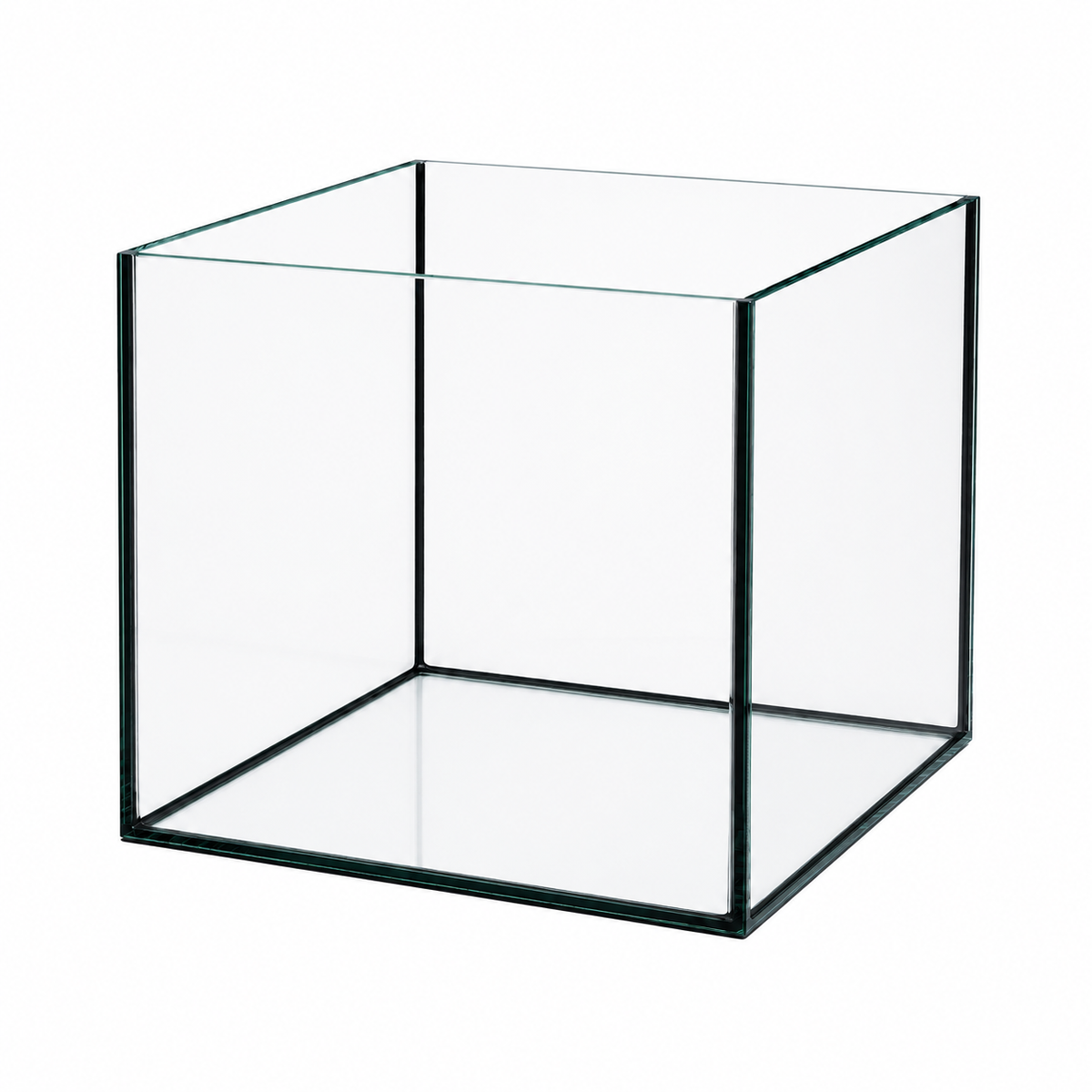 Aquarium 40x40x35cm Cube 56 litres noir
