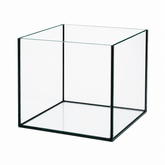 Aquarium 40x40x35cm Cube 56 Liter schwarz